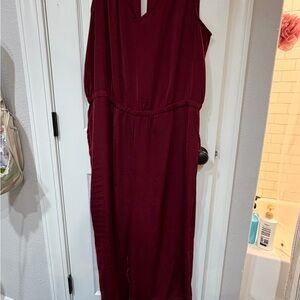 Old Navy Deep Red Maxi Dress